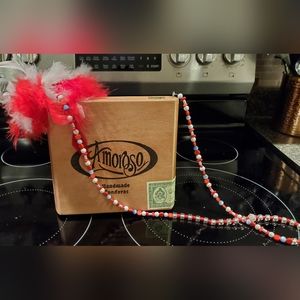 Vintage Handcrafted Cigar Box Purse Carolina Moon